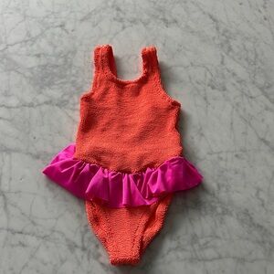 Hunza G Vibrant Orange Swimsuit